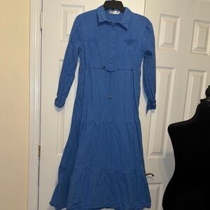 Royal Blue Long Sleeve Dress